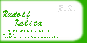 rudolf kalita business card